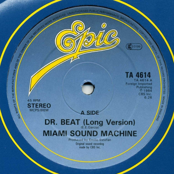 Miami Sound Machine : Dr. Beat (12", Single)