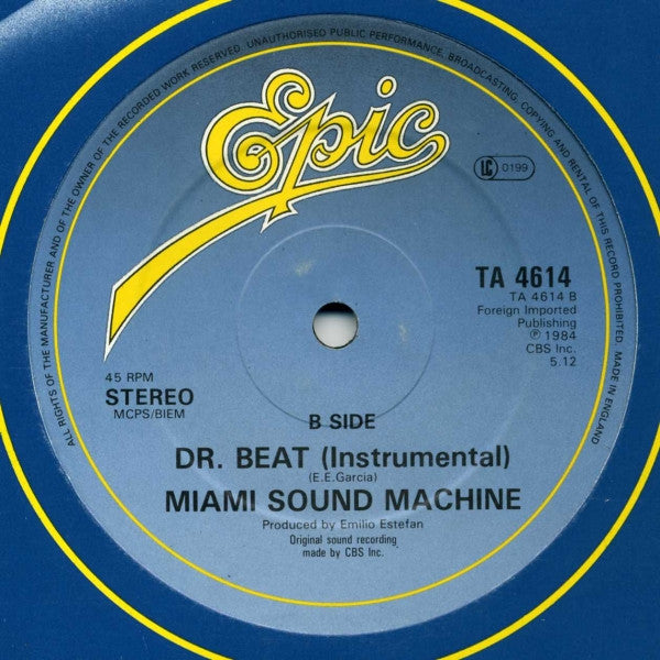 Miami Sound Machine : Dr. Beat (12", Single)