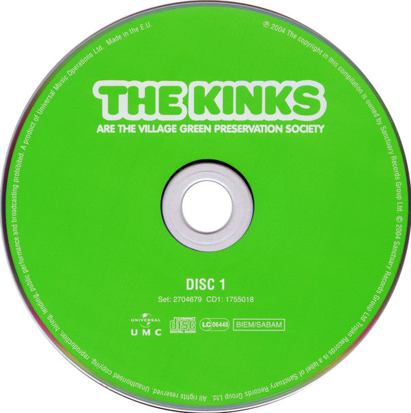 The Kinks : The Kinks Are The Village Green Preservation Society (CD, Album, RE + CD, Album, Mono, RE + CD, Comp + D)