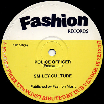 Smiley Culture : Police Officer (12")