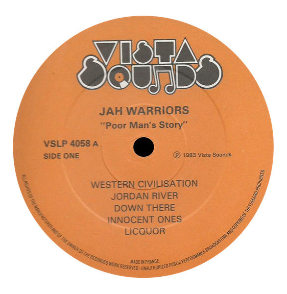 Jah Warriors : Poor Man's Story (LP, Album)