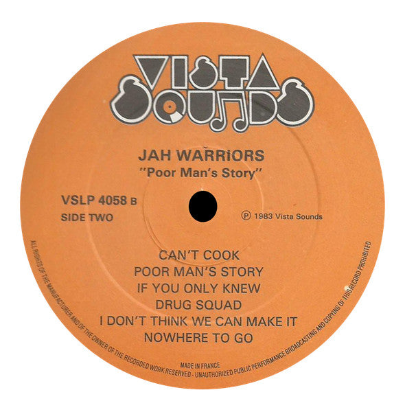 Jah Warriors : Poor Man's Story (LP, Album)