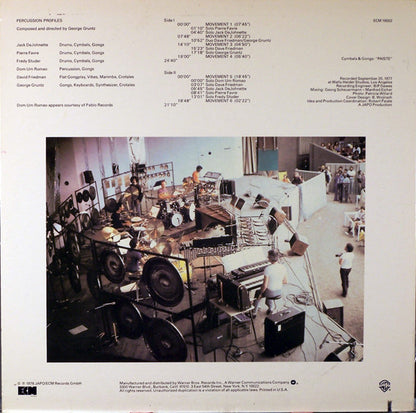 Jack DeJohnette / Pierre Favre / Fredy Studer / Dom Um Romao / David Friedman / George Gruntz : Percussion Profiles (LP)