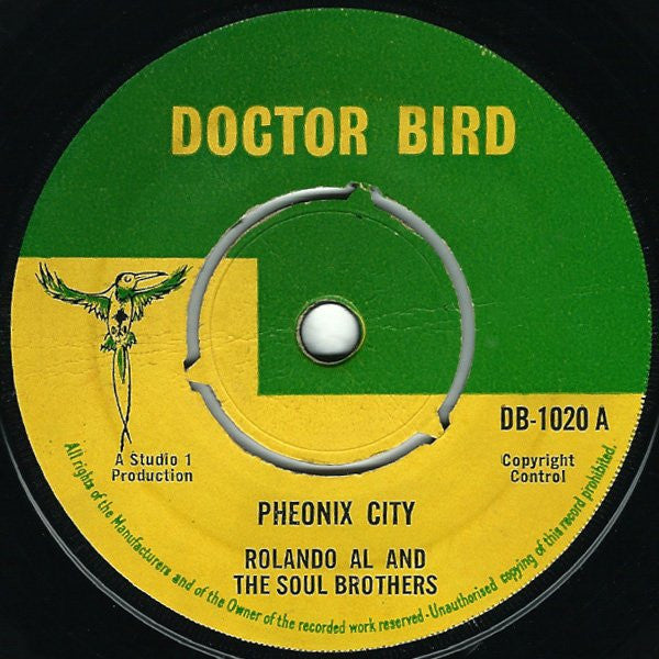 Rolando Al* And The Soul Brothers / The Deacons : Phoenix City / Men Alone (7", Single, 3 P)