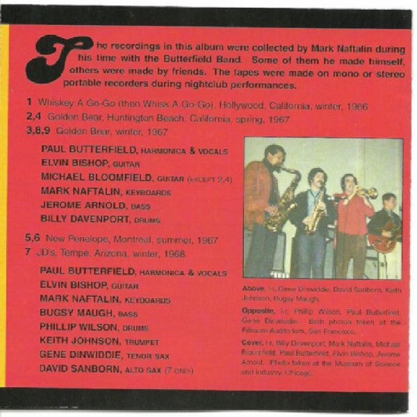 The Paul Butterfield Blues Band : Strawberry Jam (CD, Album)