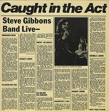 Steve Gibbons Band : Caught In The Act (LP, Album)