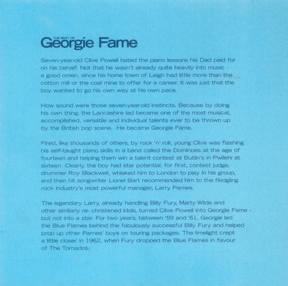 Georgie Fame : The Best Of Georgie Fame 1967-1971 (CD, Comp)