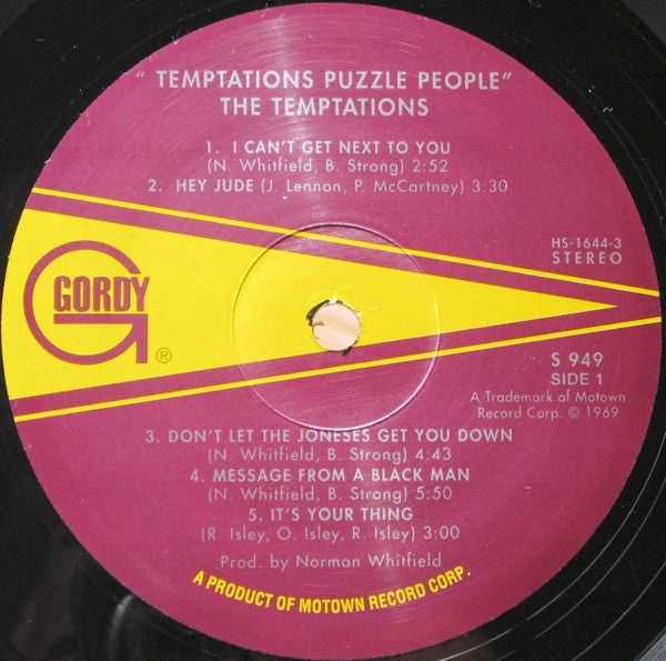 The Temptations : Puzzle People (LP, Album, RE, Rai)