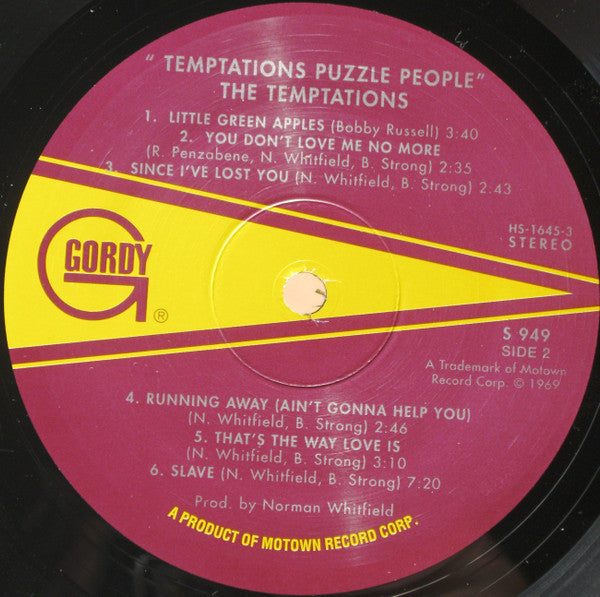 The Temptations : Puzzle People (LP, Album, RE, Rai)