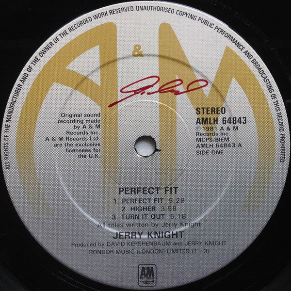 Jerry Knight : Perfect Fit (LP, Album)