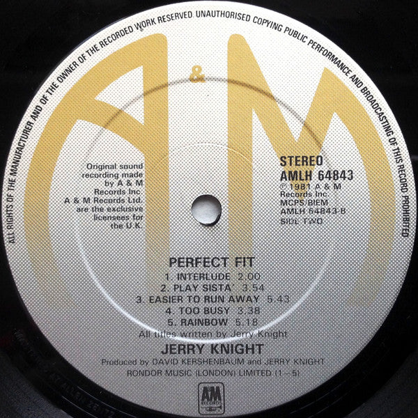 Jerry Knight : Perfect Fit (LP, Album)