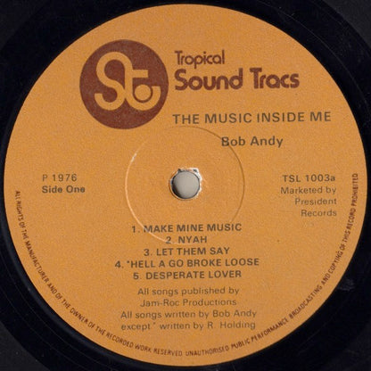 Bob Andy : The Music Inside Me (LP, Album)