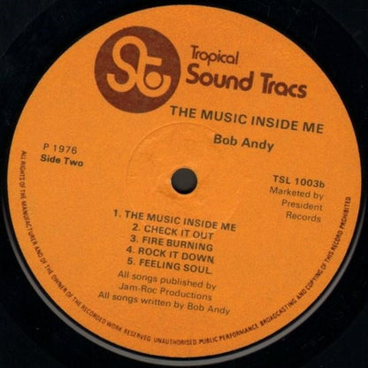 Bob Andy : The Music Inside Me (LP, Album)