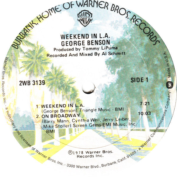 George Benson : Weekend In L.A. (2xLP, Album, Gol)