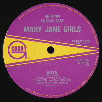 Mary Jane Girls : Boys (12")