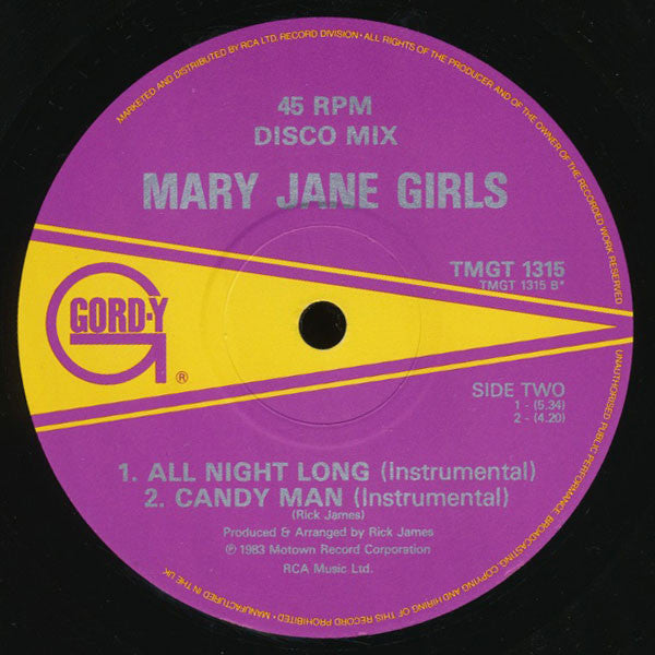 Mary Jane Girls : Boys (12")