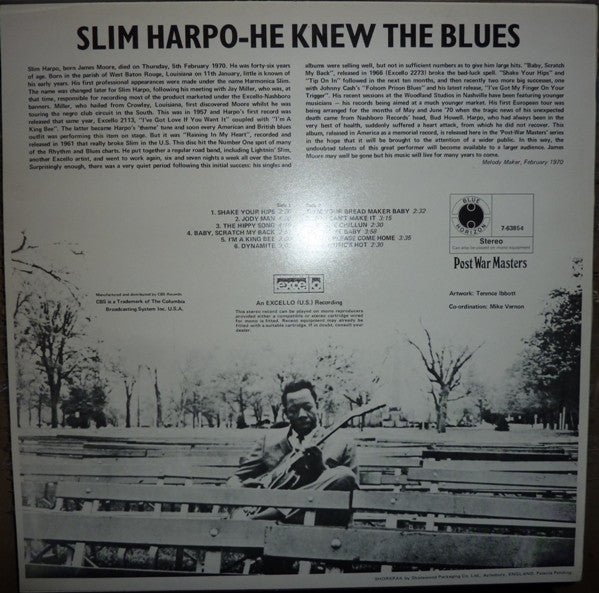 Slim Harpo : He Knew The Blues (LP, Album, Comp)