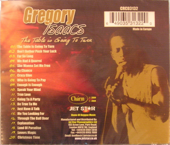 Gregory Isaacs : The Table Is Going To Turn (CD, Album)