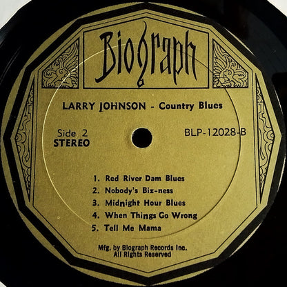 Larry Johnson (6) : Country Blues (LP, Album)