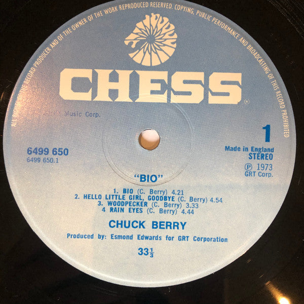 Chuck Berry : Bio (LP, Album, Gat)