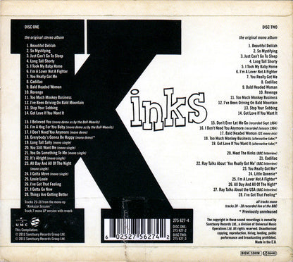 The Kinks : Kinks (CD, Album, RE, RM + CD, Album, Mono, RE, RM + Dlx)