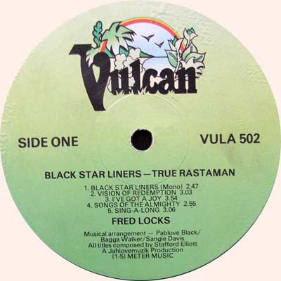 Fred Locks : Black Star Liner / True Rastaman (LP, Album)