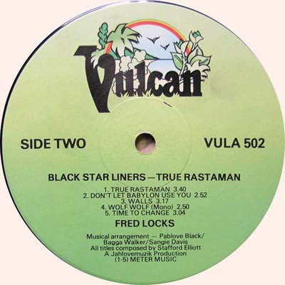 Fred Locks : Black Star Liner / True Rastaman (LP, Album)