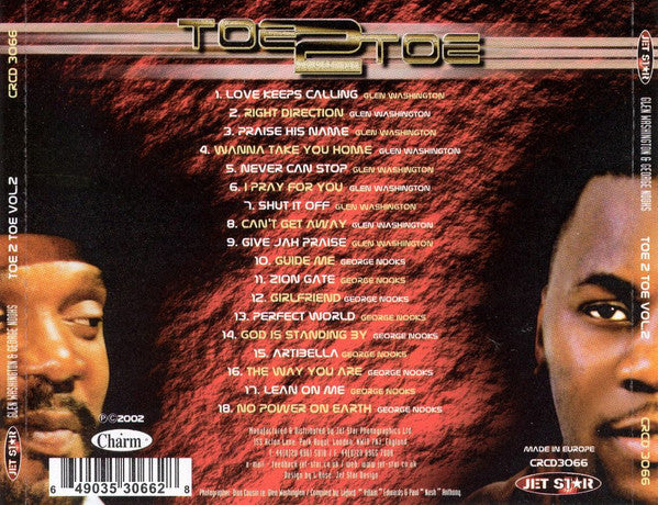 Glen Washington & George Nooks : Toe 2 Toe Vol 2 (CD, Comp)