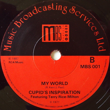 Cupids Inspiration* Featuring Terry Rice-Milton : Yesterday Has Gone (7", RE)