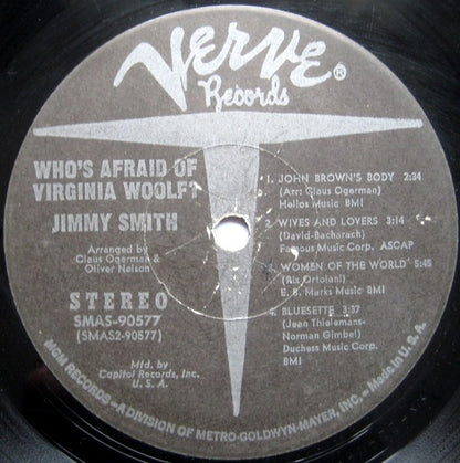 Jimmy Smith : Who's Afraid Of Virginia Woolf? (LP, Album, Club, RE)