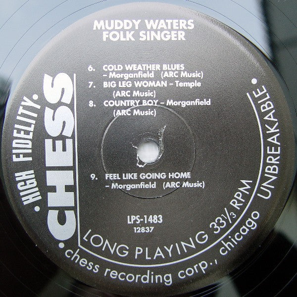 Muddy Waters : Folk Singer (LP, Album, RE, RP, 200)