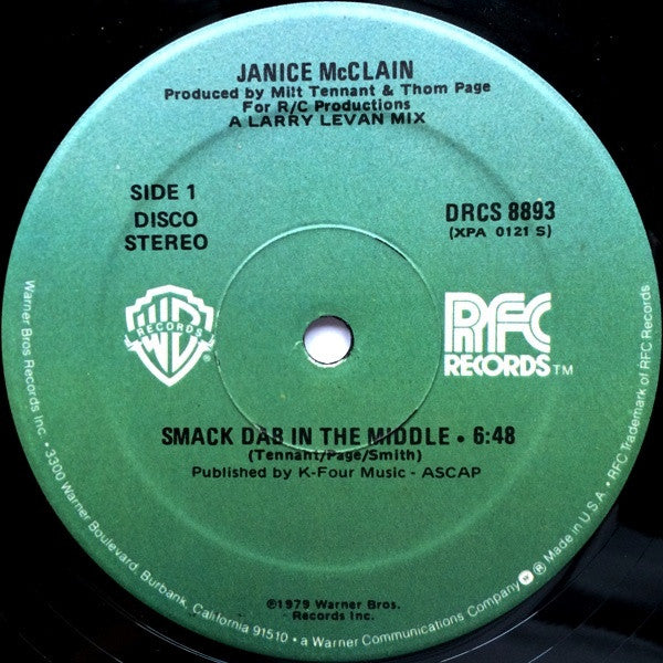 Janice McClain : Smack Dab In The Middle (12")