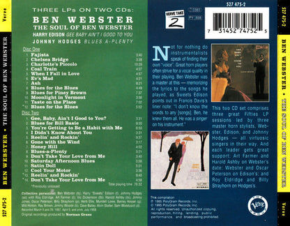 Ben Webster : The Soul Of Ben Webster (2xCD, Comp, RE)