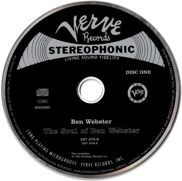 Ben Webster : The Soul Of Ben Webster (2xCD, Comp, RE)