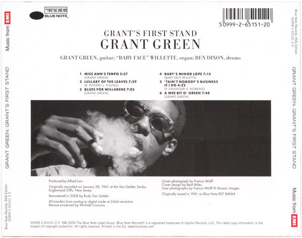 Grant Green : Grant's First Stand (CD, Album, RE, RM)