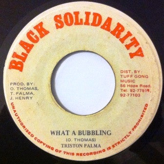 Triston Palmer* : What A Bubbling (7")