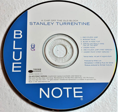 Stanley Turrentine : A Chip Off The Old Block (CD, Album, RE, RM)