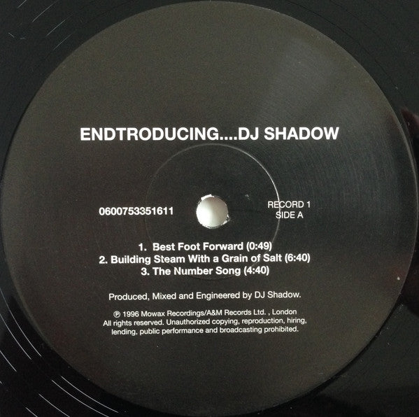 DJ Shadow : Endtroducing... (2xLP, Album, RE, 180)