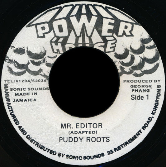 Puddy Roots : Mr. Editor (7")