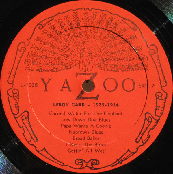 Leroy Carr & Scrapper Blackwell : Naptown Blues 1929-1934 (LP, Comp)