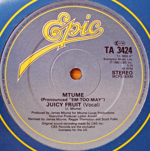 Mtume : Juicy Fruit (12")