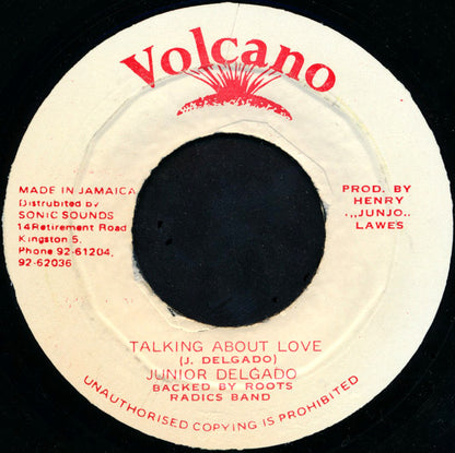 Junior Delgado : Talking About Love (7")