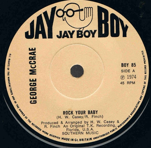 George McCrae : Rock Your Baby (7", Single, Sol)