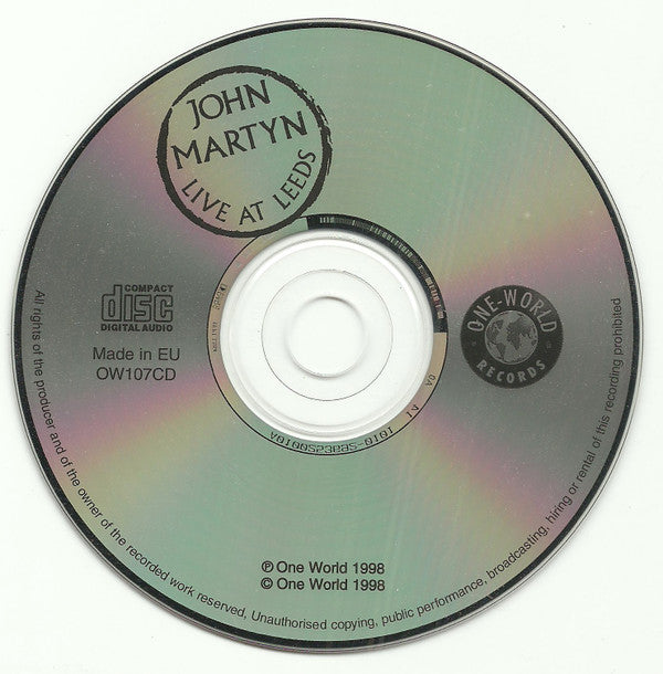 John Martyn : Live At Leeds (CD, Album, RE)