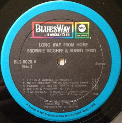 Brownie McGhee & Sonny Terry* : A Long Way From Home (LP, Album)