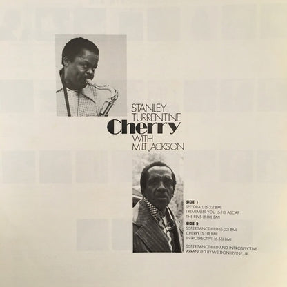 Stanley Turrentine With Milt Jackson : Cherry (LP, Album, Ltd, RE)