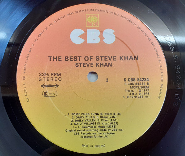 Steve Khan : The Best Of Steve Khan (LP, Album, Comp)