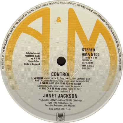 Janet Jackson : Control (LP, Album)