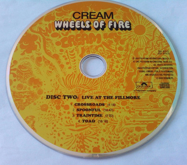 Cream (2) : Wheels Of Fire (2xCD, Album, RE, RM)