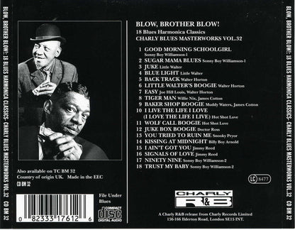 Various : Blow Brother Blow! 18 Blues Harmonica Classics (CD, Comp)